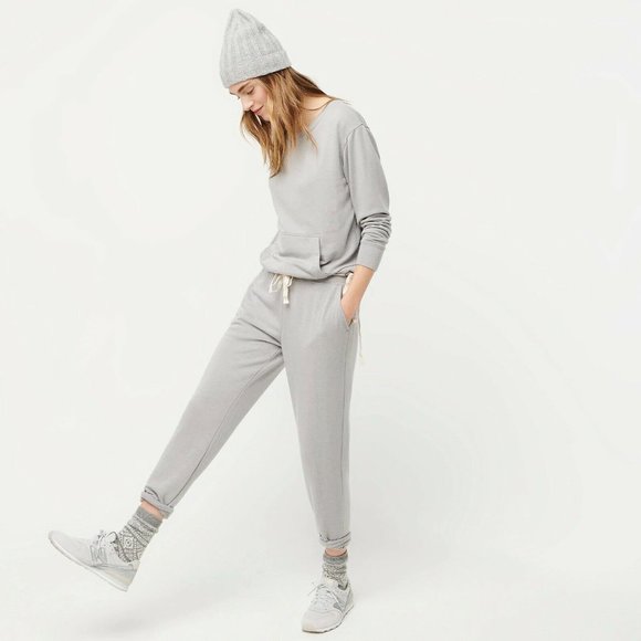J. Crew Crewneck pocket sweatshirt in Cloud fleece - Picture 6 of 6